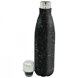 Steklenica - MetalGlitterBotle Crna_800
